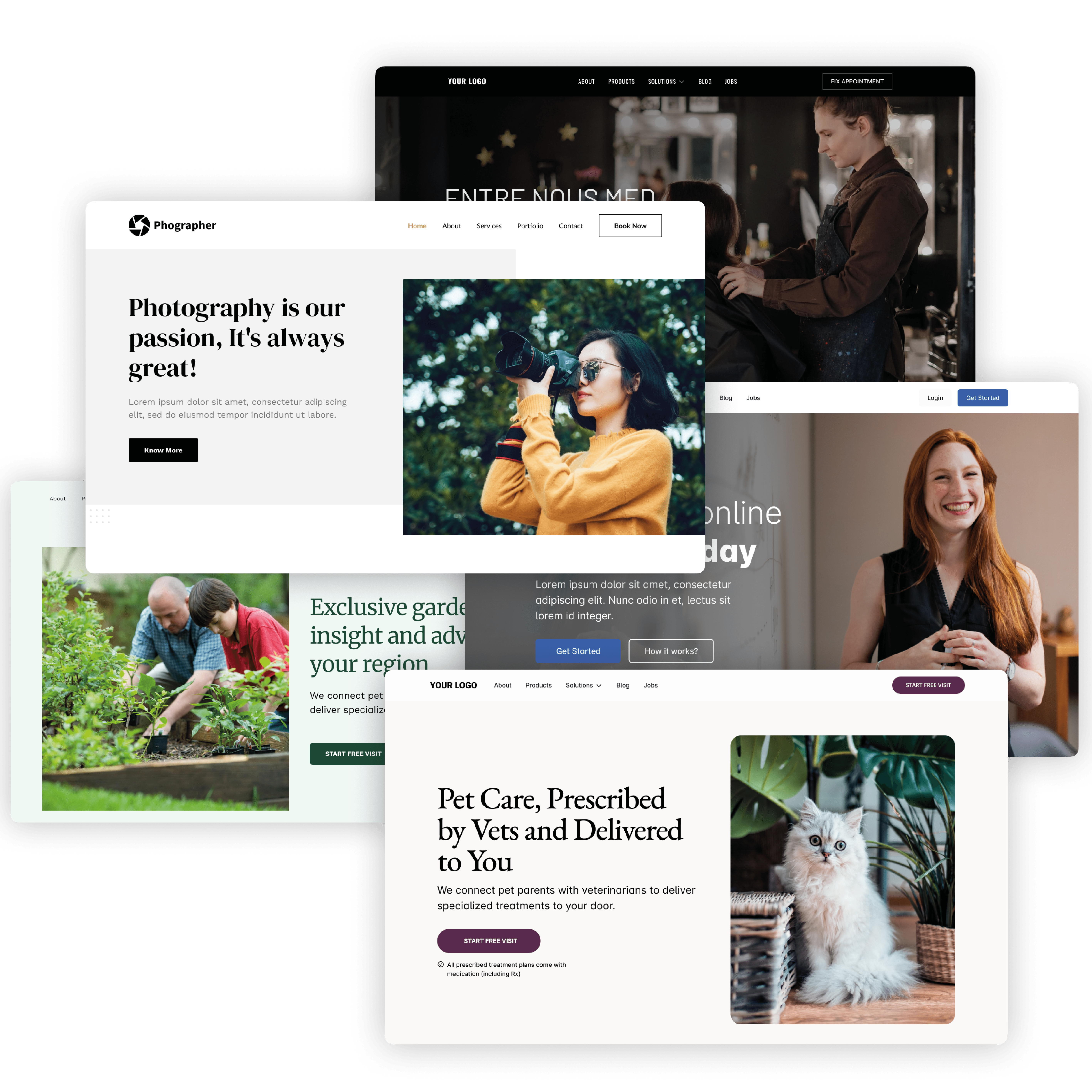 Hjemmeside skabeloner Hjemmeside skabeloner